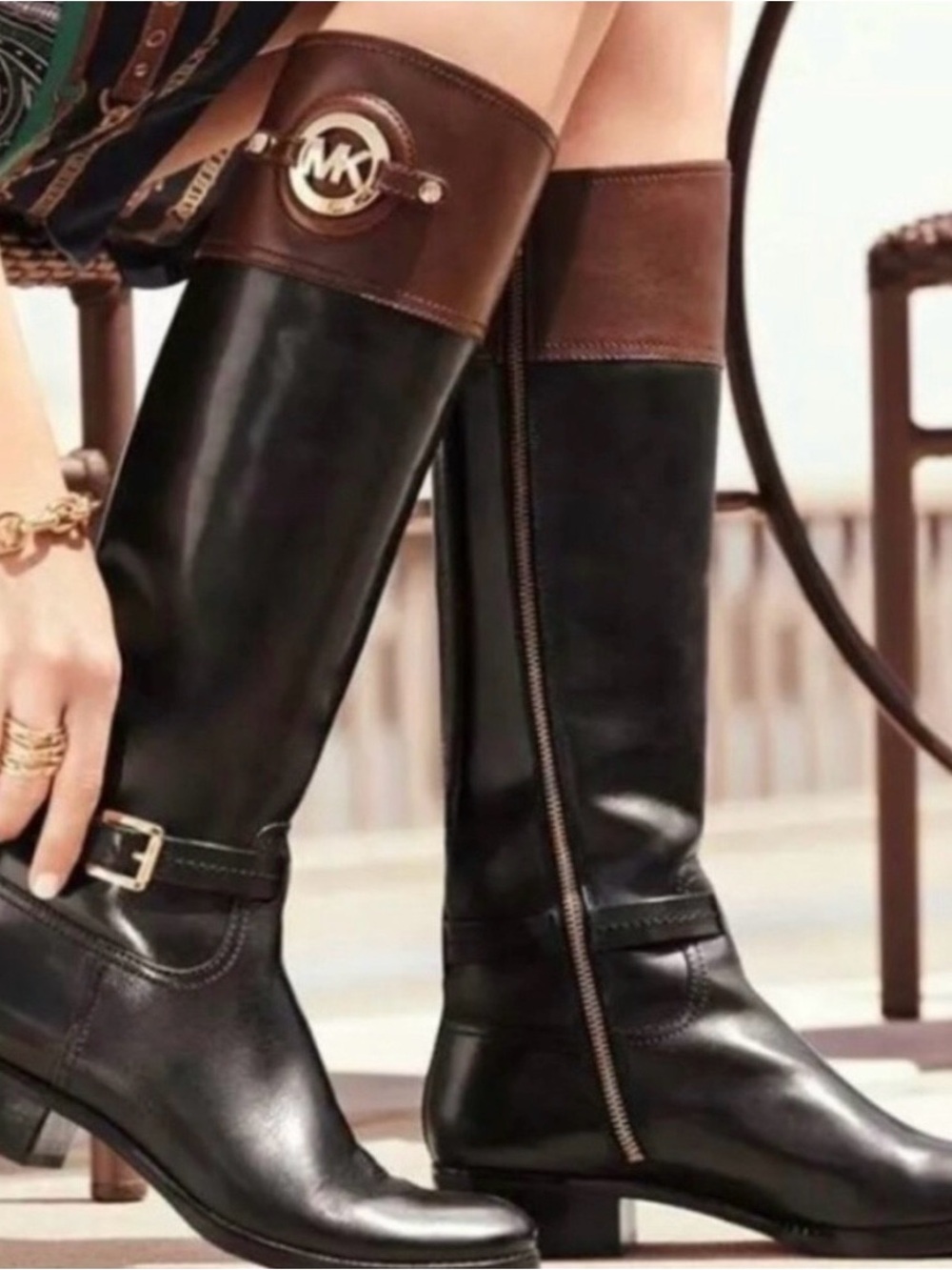 Michael Kors Stockard Leather Tall Riding Boot 5.5M